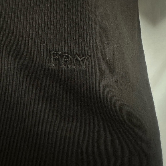 Frame Frankie Tee In Americano Brown Size Medium Puff Sleeve Cotton LWTS1816 - Picture 5 of 8